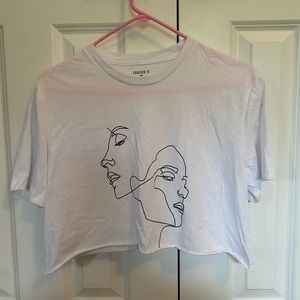 Cropped Graphic Tee